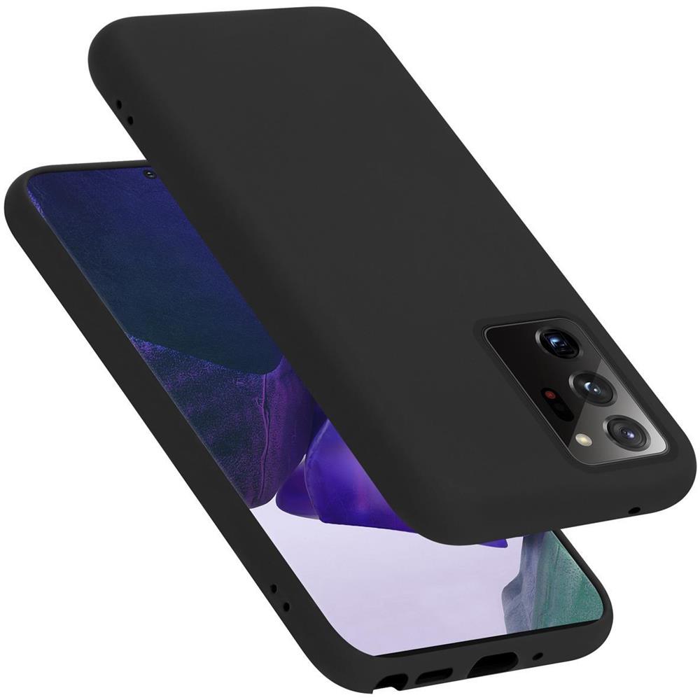 Cadorabo Custodia Compatibile Con Samsung Galaxy Note 20 Ultra In Liquid Nero - Coperchio Protettivo In Silicone Tpu Flessibile - Foto 1
