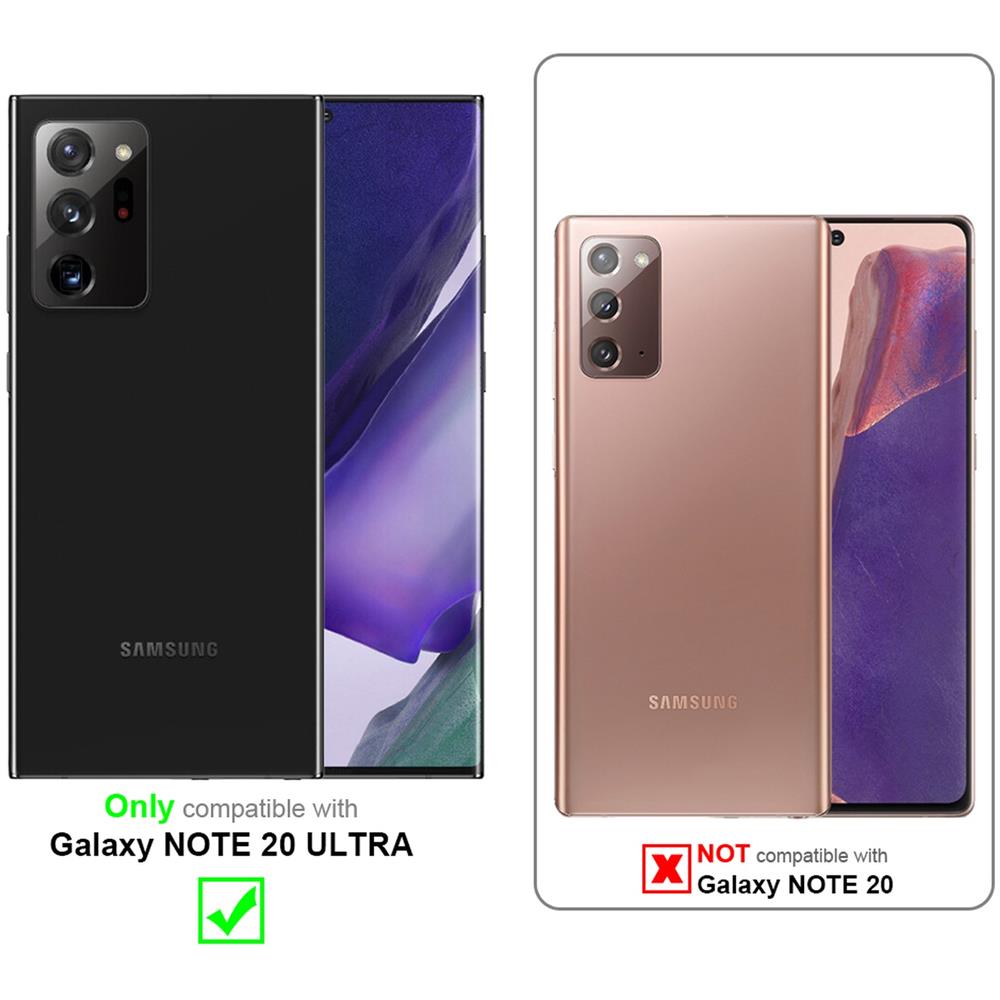 Cadorabo Custodia Compatibile Con Samsung Galaxy Note 20 Ultra In Liquid Nero - Coperchio Protettivo In Silicone Tpu Flessibile - Foto 2