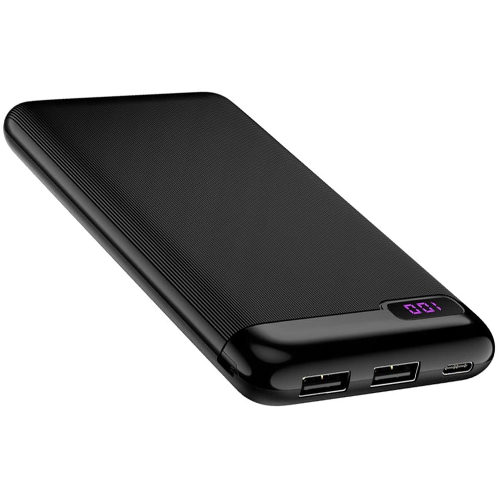 Batteria Esterna 10000mah 2 Porte Di Uscita Usb Schermo Digitale Lcd Nero - Foto 1