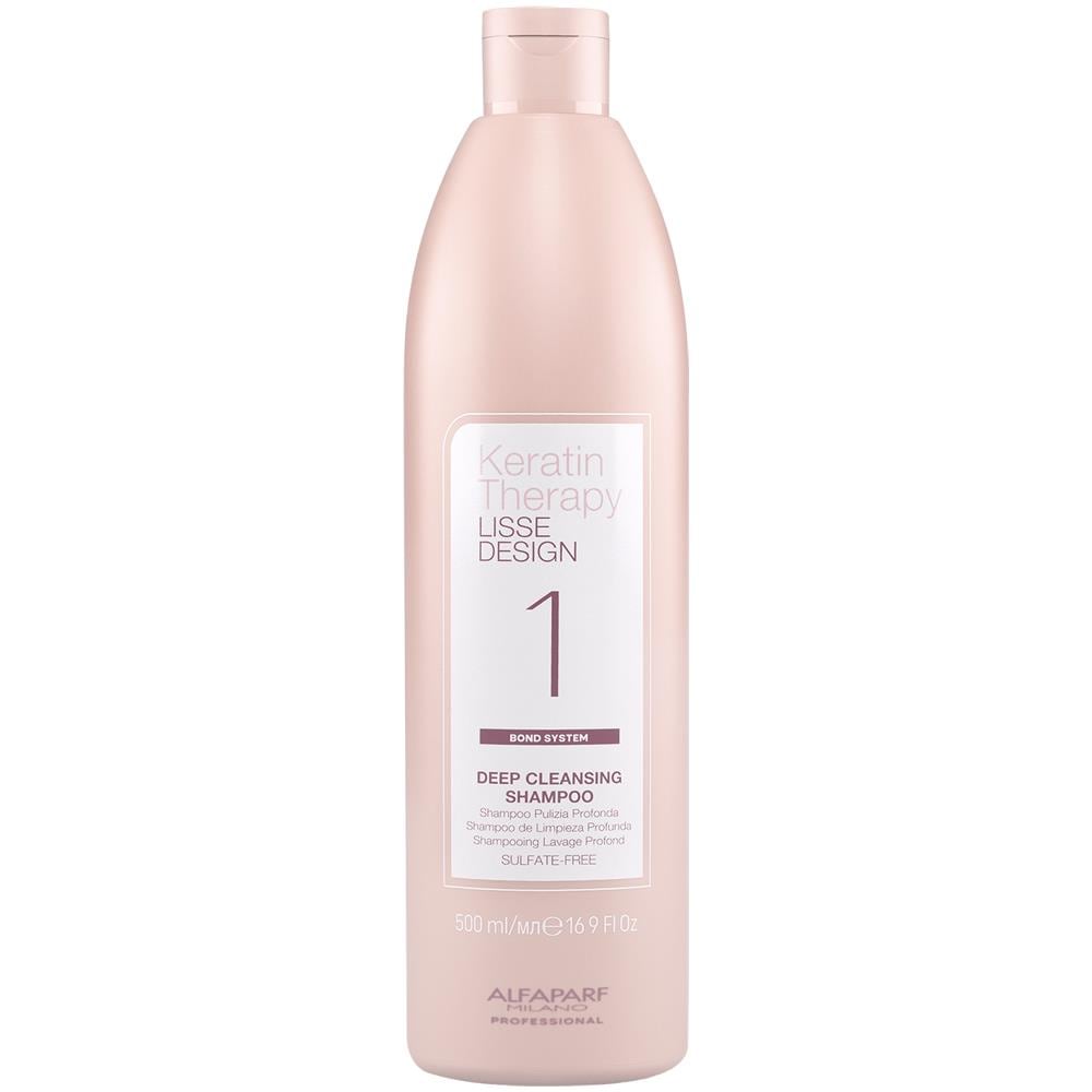 Keratin Therapy Lisse Design Deep Cleansing Shampoo 500ml - Shampoo Pre-trattamento Lisciante Alla Cheratina - Foto 1