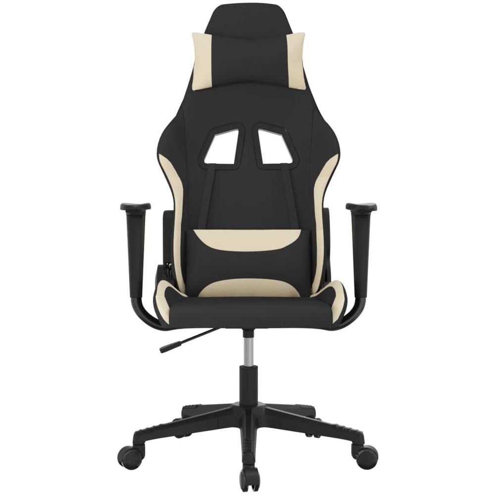 Sedia Da Gaming Nero E Crema In Tessuto - Foto 2