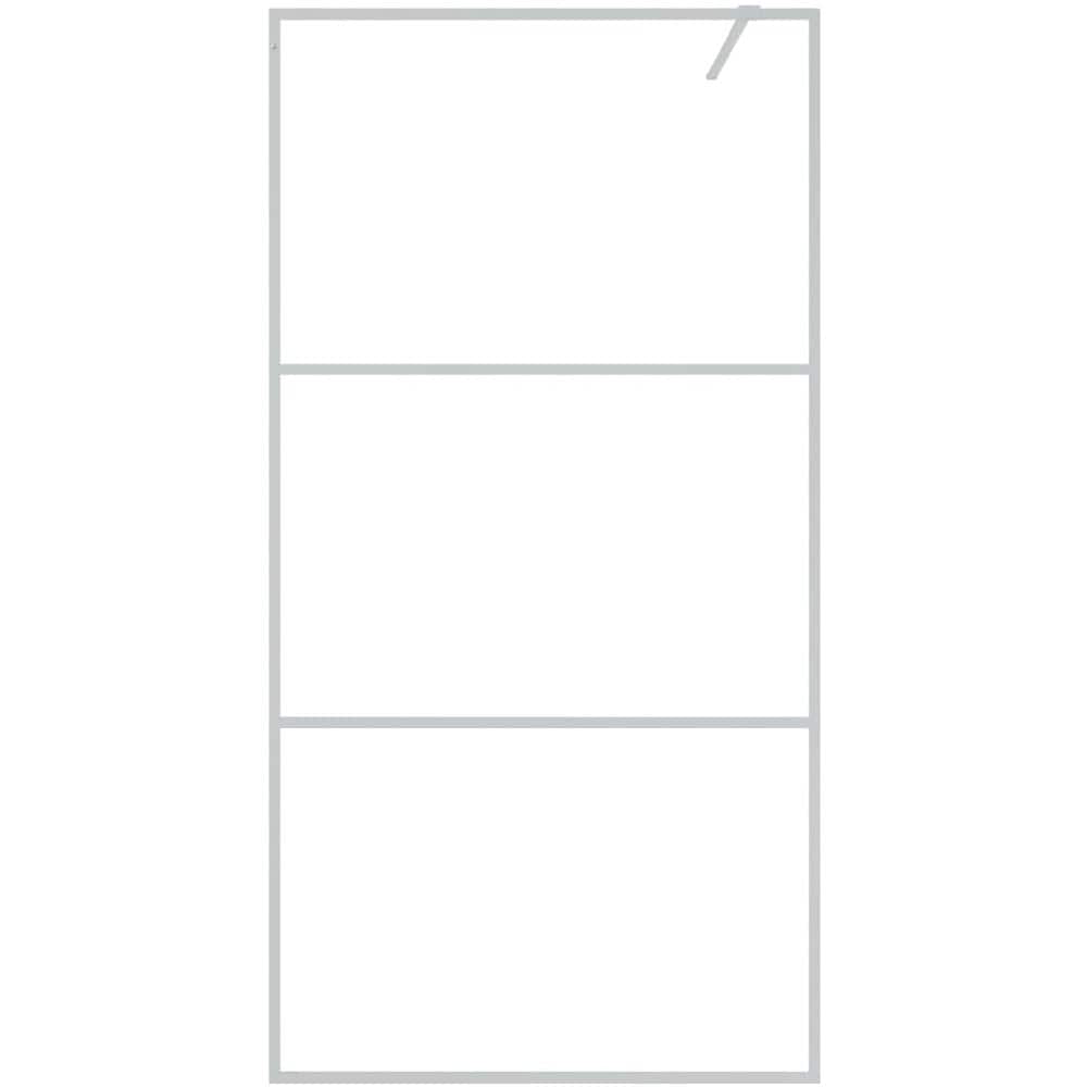 Parete Doccia Walk In Argento 100x195 Cm Vetro Trasparente Esg - Foto 3