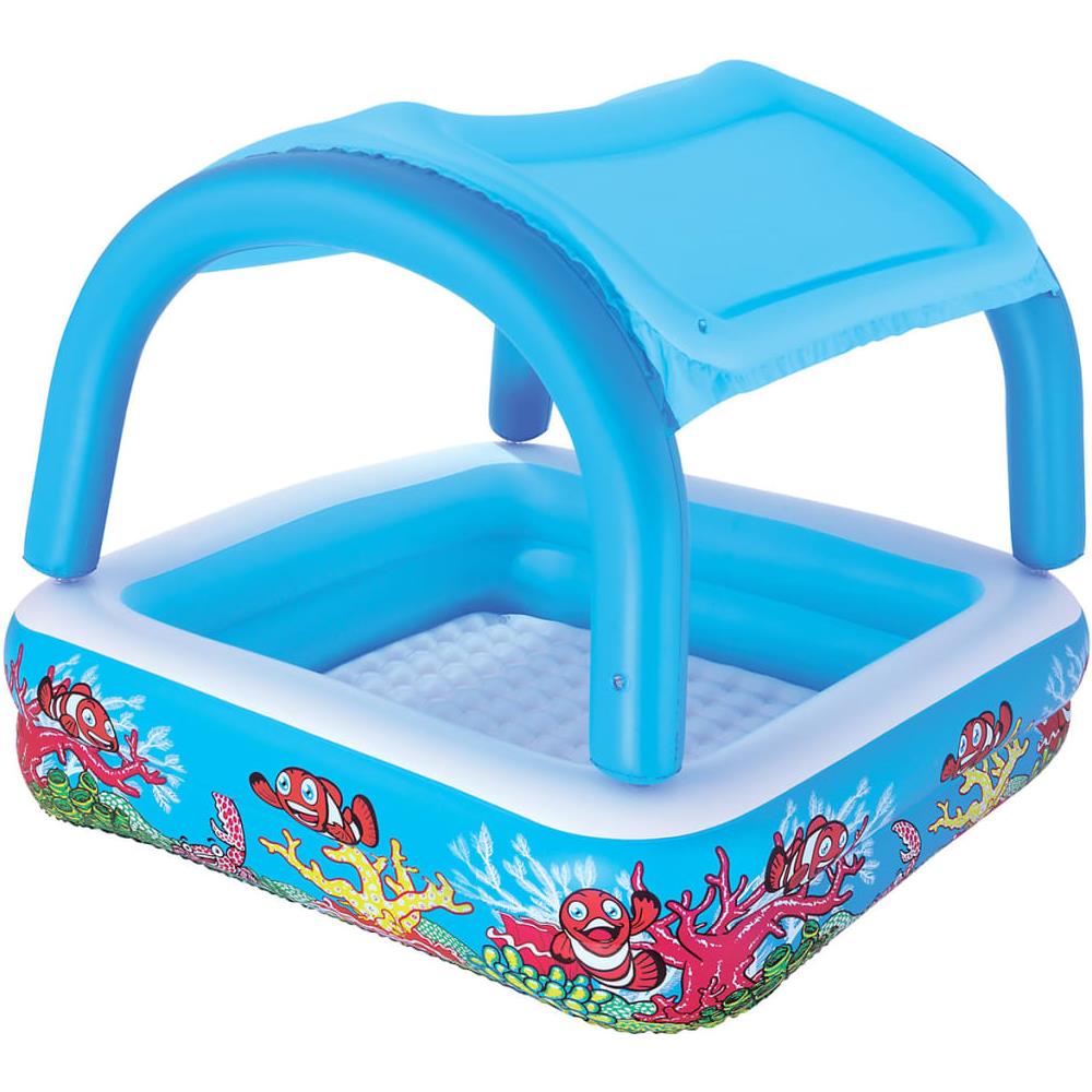 Piscina Per Bambini Con Tettoia 140x140x114 Cm 52192 - Foto 4