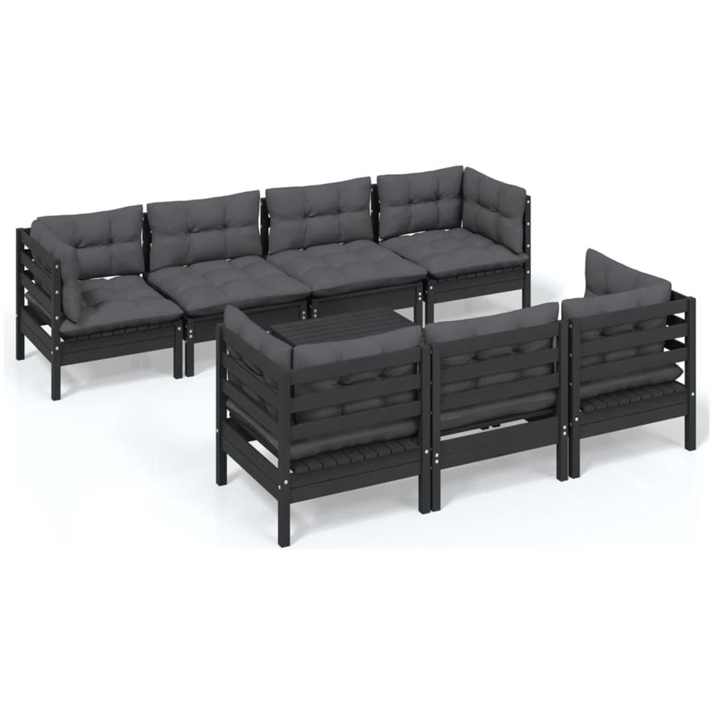 Set Divani Da Giardino 8 Pz | Set Mobili Da Giardino | Salotti Da Giardino Con Cuscini Grigio In Polyrattan Cfw789965 91679400