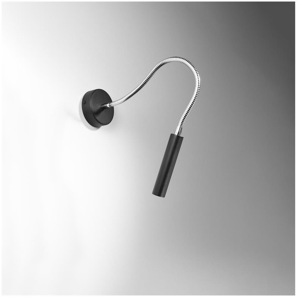 Lampada Da Parete Axil Nero Sl. 0910 - Moderno Lampade Da Parete Nero 52x8x52 Cm - Foto 2