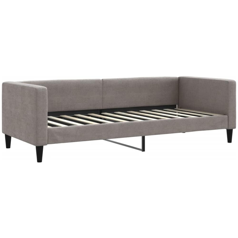 Letto Da Giorno Tortora 80x200 Cm In Tessuto - Foto 1