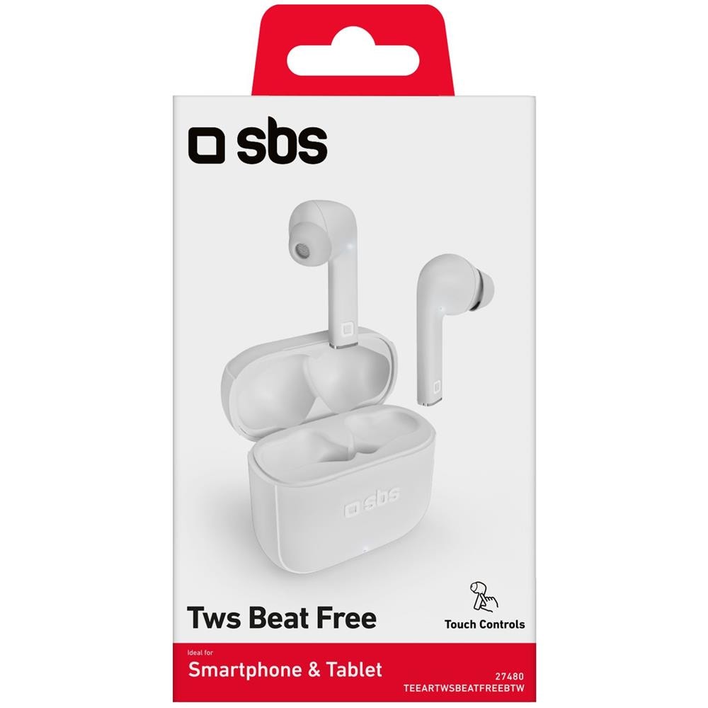 Beat Free Auricolare True Wireless Stereo (TWS) In-ear Musica e Chiamate Bianco - Foto 3