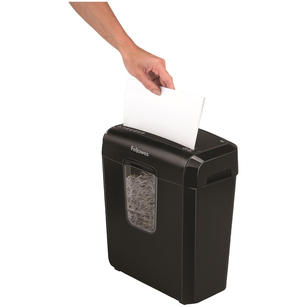 Distruggidocumenti a Frammenti Powershred 6C con Cestino da 11L Capacità di taglio 6 fogli Colore Nero - Foto 2