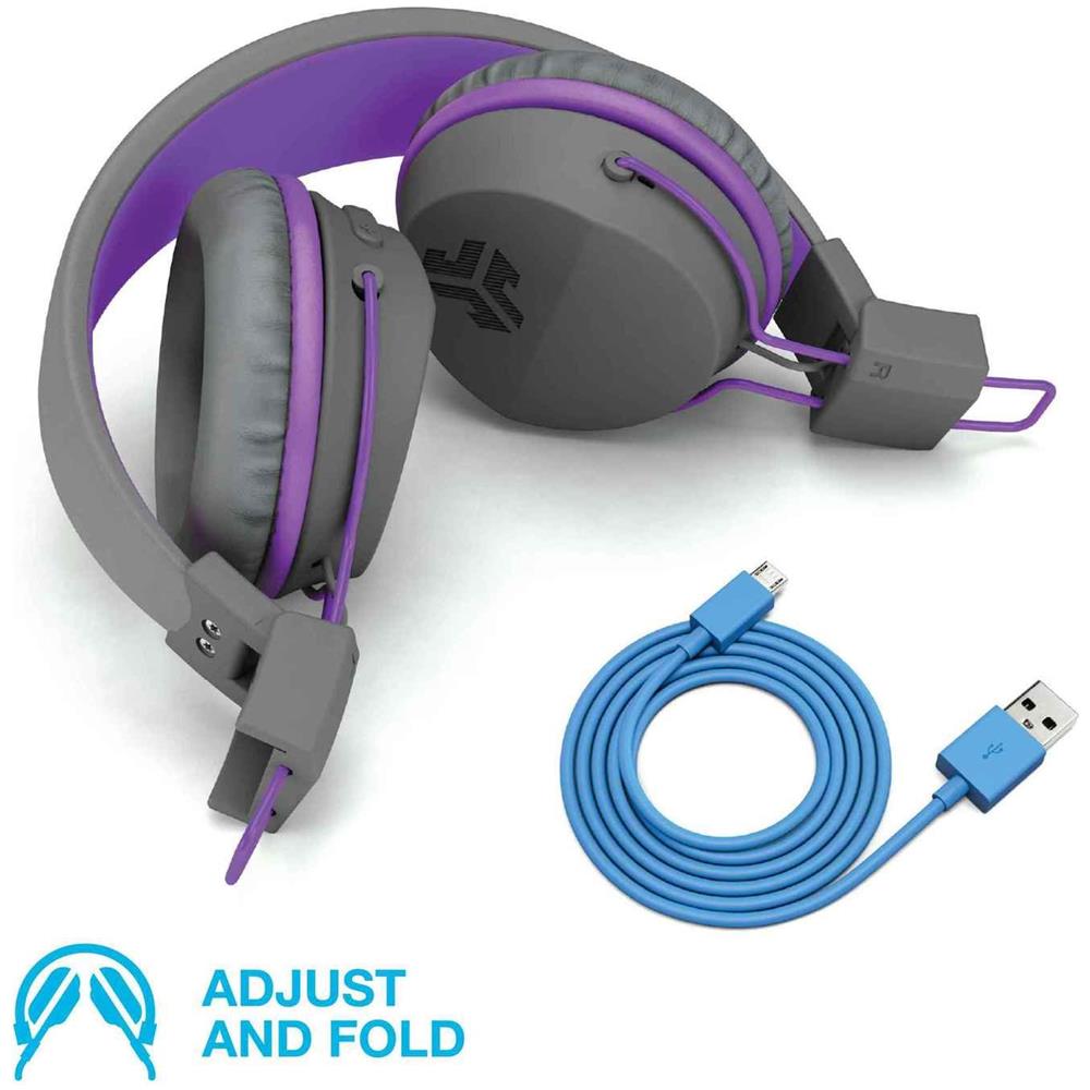 Cuffie Senza Fili Per Bambini Jbuddies - Grigio / Viola - Foto 1