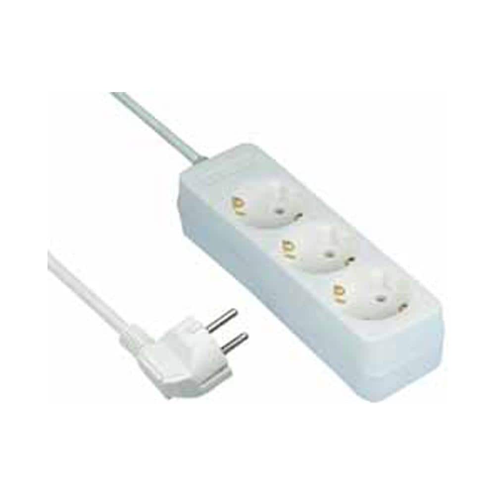 0512248555 - Ciabatta Elettrica Con 3 Ingressi Ks, 5 M, Colore: Bianco - Foto 1