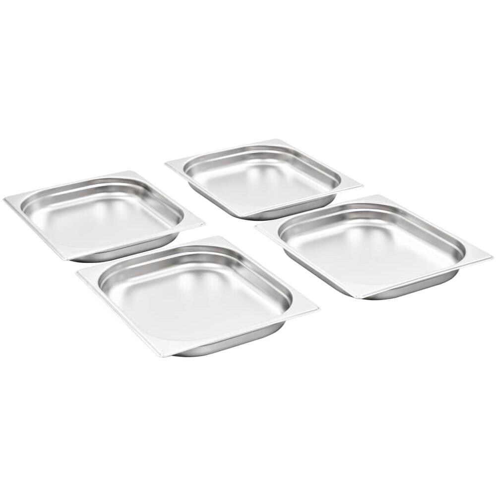 Contenitori Per Alimenti 8 Pz Gn 1/2 40 Mm In Acciaio Inox - Foto 2