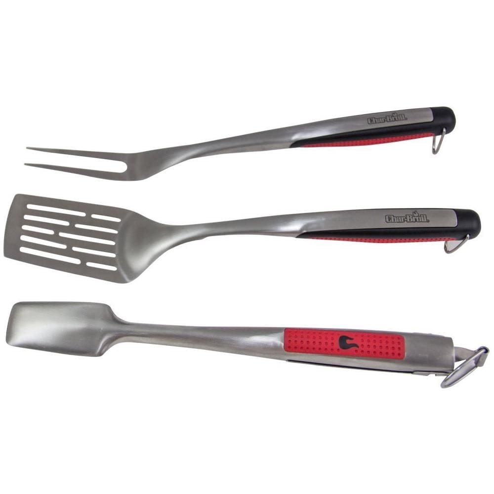 Charbroil Premium Barbecue / grill Set Di 3pezzi, Argento / nero / rosso, 45x 16x 3cm, 140767 - Foto 1