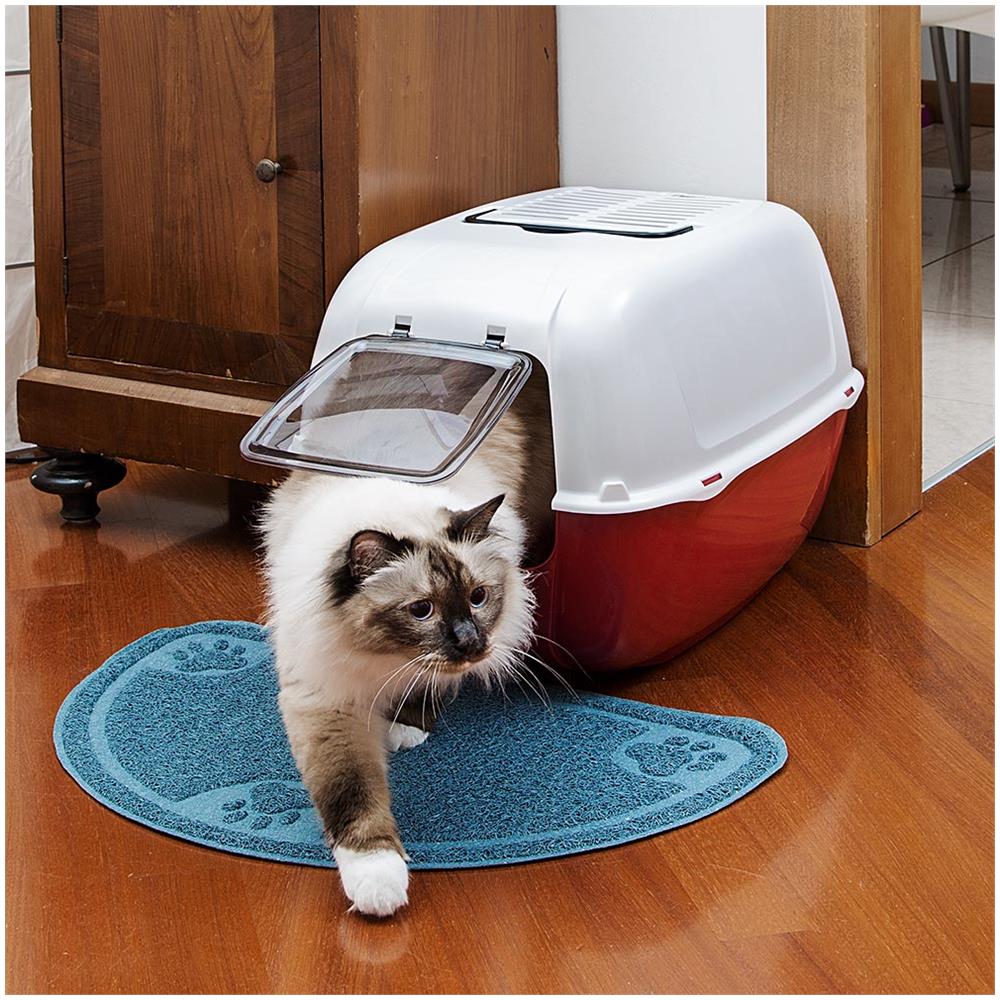 Lettiera Chiusa Per Gatti Prima Con Due Filtri Al Carbone Antiodore Inclusi, Porta Oscurata E Manico - Foto 3