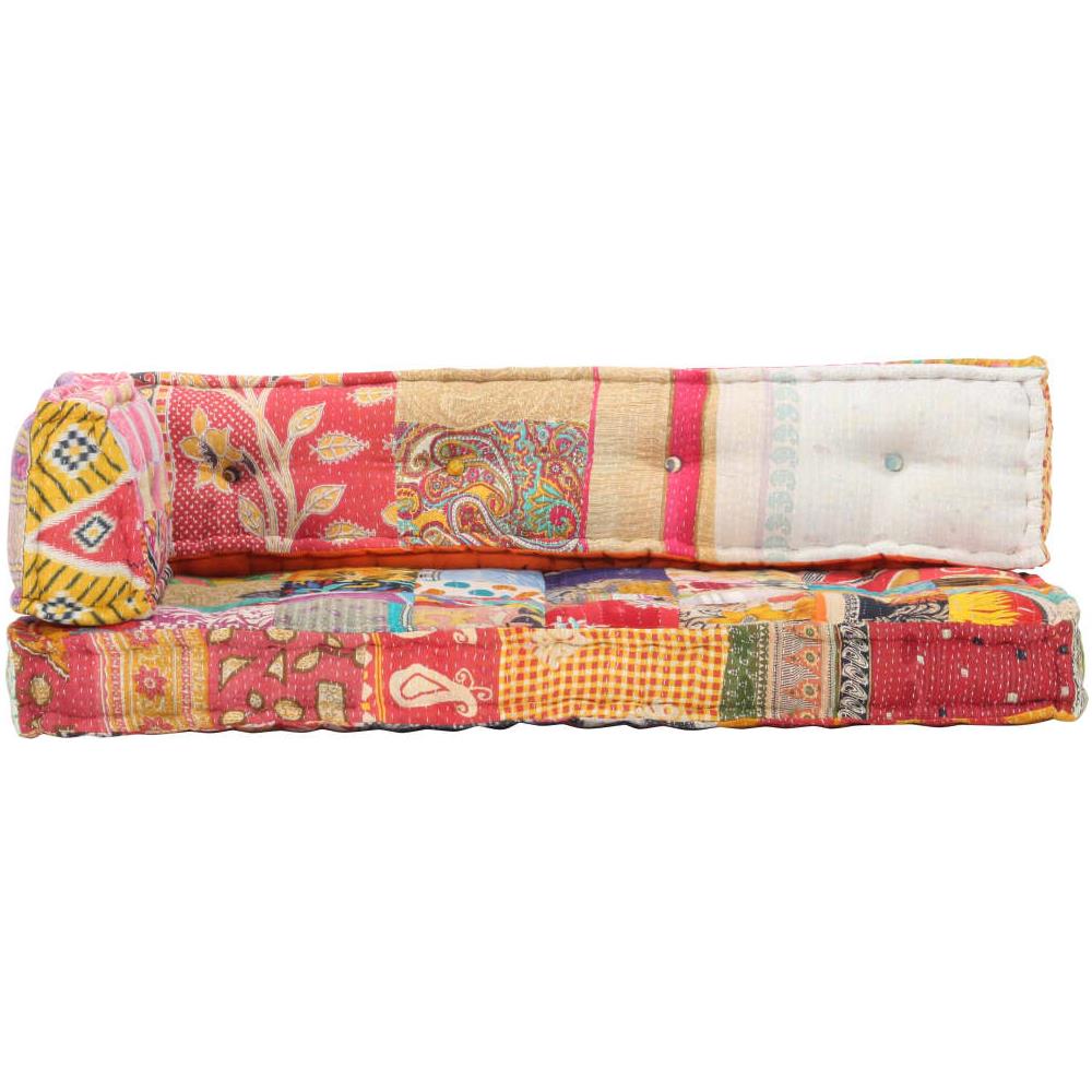 vidaXL Cuscino per Divano con Pallet Multicolore Tessuto Patchwork