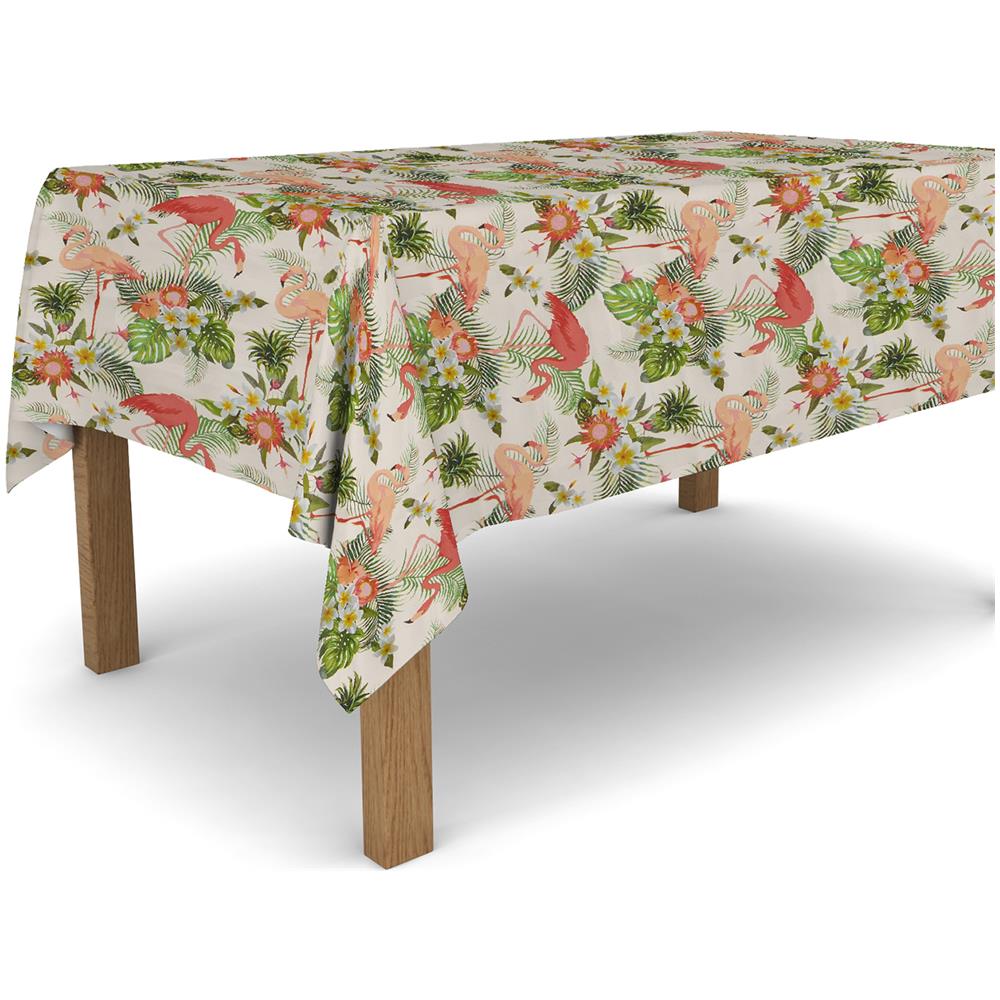 Tovaglia In Tela Cerata In Pvc Antimacchia Resistente E Facile Da Tagliare 140x500 Cm - Flamingo - Foto 1