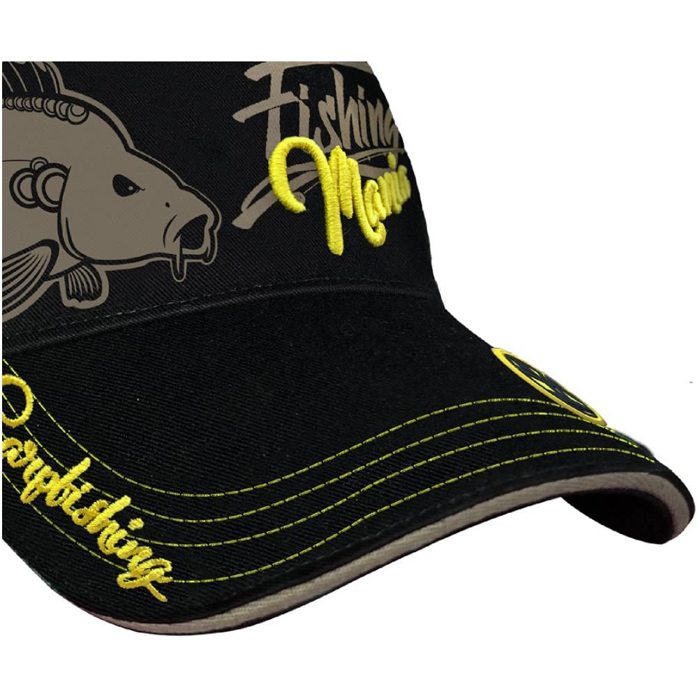 Cap Carpfishing Mania, Nero E Giallo, I Carpisti Cap 010.101.199 - Foto 6