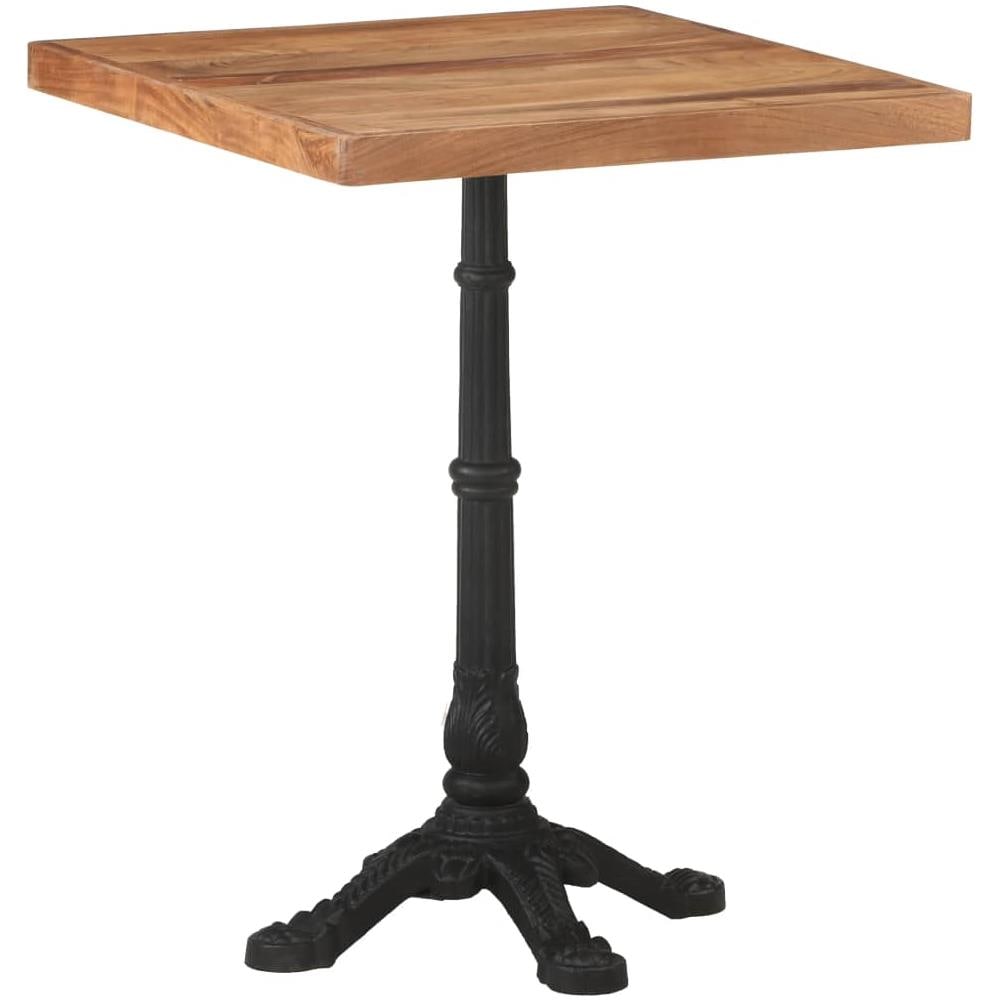 Tavolo Da Bistrot 60x60x76 Cm In Legno Massello Di Acacia - Foto 1