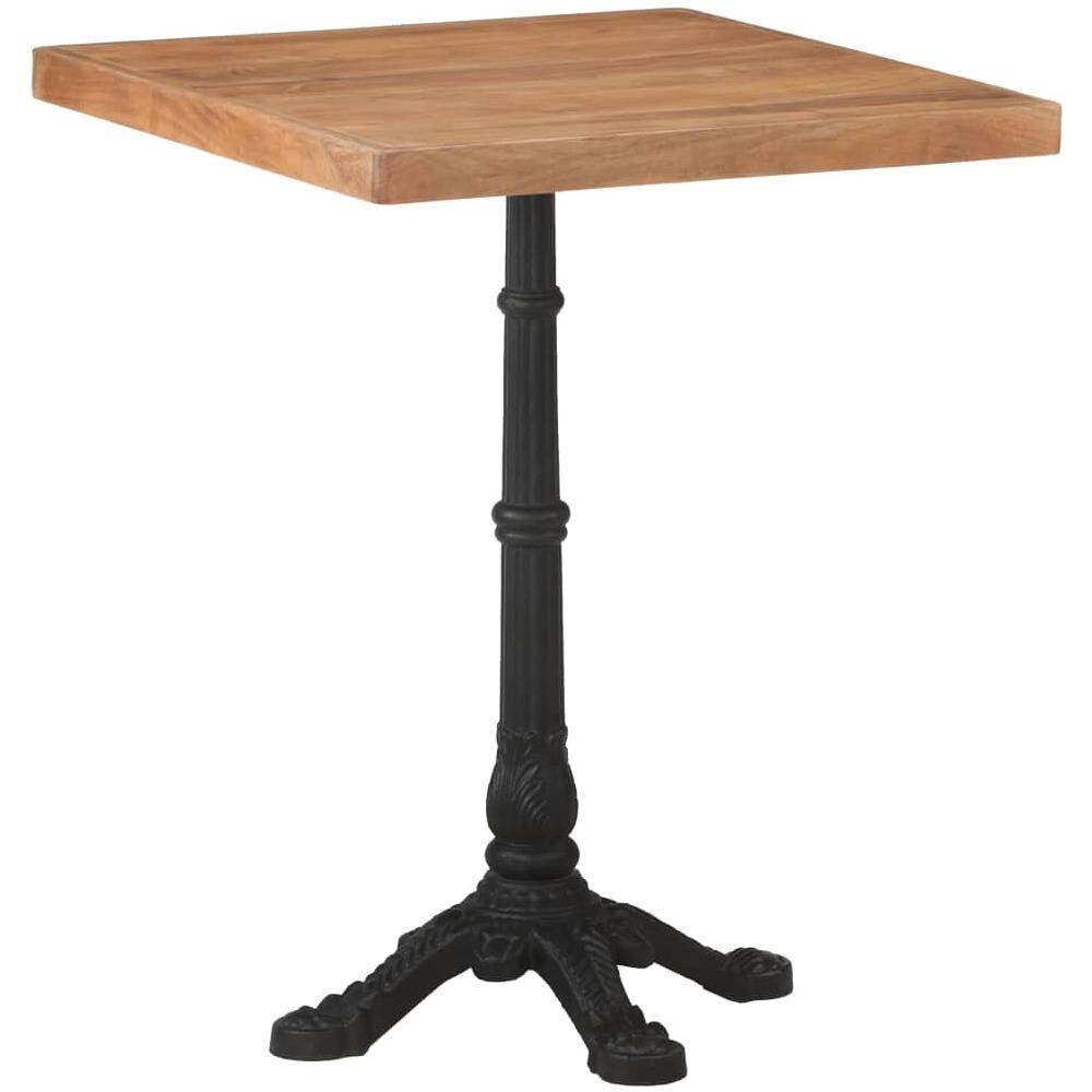 Tavolo Da Bistrot 60x60x76 Cm In Legno Massello Di Acacia - Foto 10