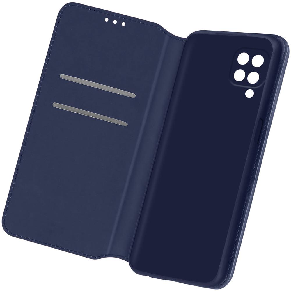 Custodia Folio Samsung Galaxy M12 Portafoglio Funzione Supporto Video Blu - Foto 1