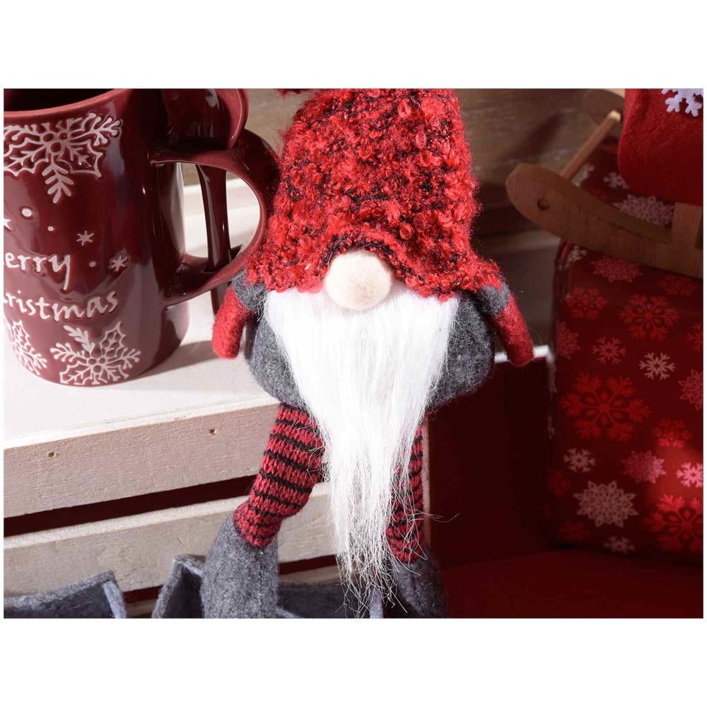Babbi Natale Decorativi Set Da 3 Pupazzi Di Babbo Natale Con Gambe E Barba Lunga Idea Regalo - Foto 2