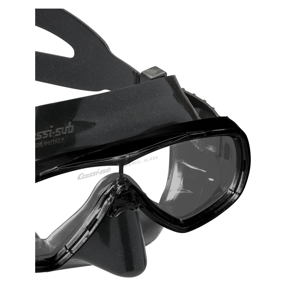 Cressi Maschera Onda Trasparente Nero - Foto 3