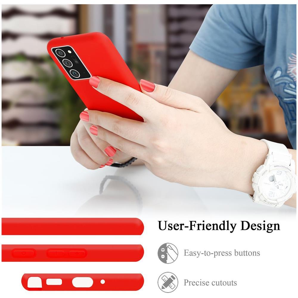 Custodia Compatibile Con Samsung Galaxy Note 20 Plus In Liquid Rosso - Coperchio Protettivo In Silicone Tpu Flessibile - Foto 7
