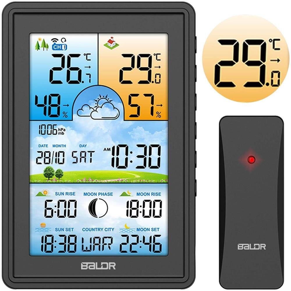 Stazione Meteo Con Display Bd-906 Nero - Foto 1