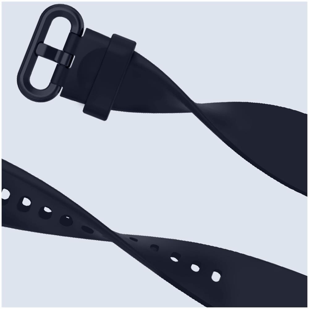 Cinturino Per Xiaomi Mi Watch Lite / Redmi Watch Silicone Morbido Blu Scuro - Foto 2