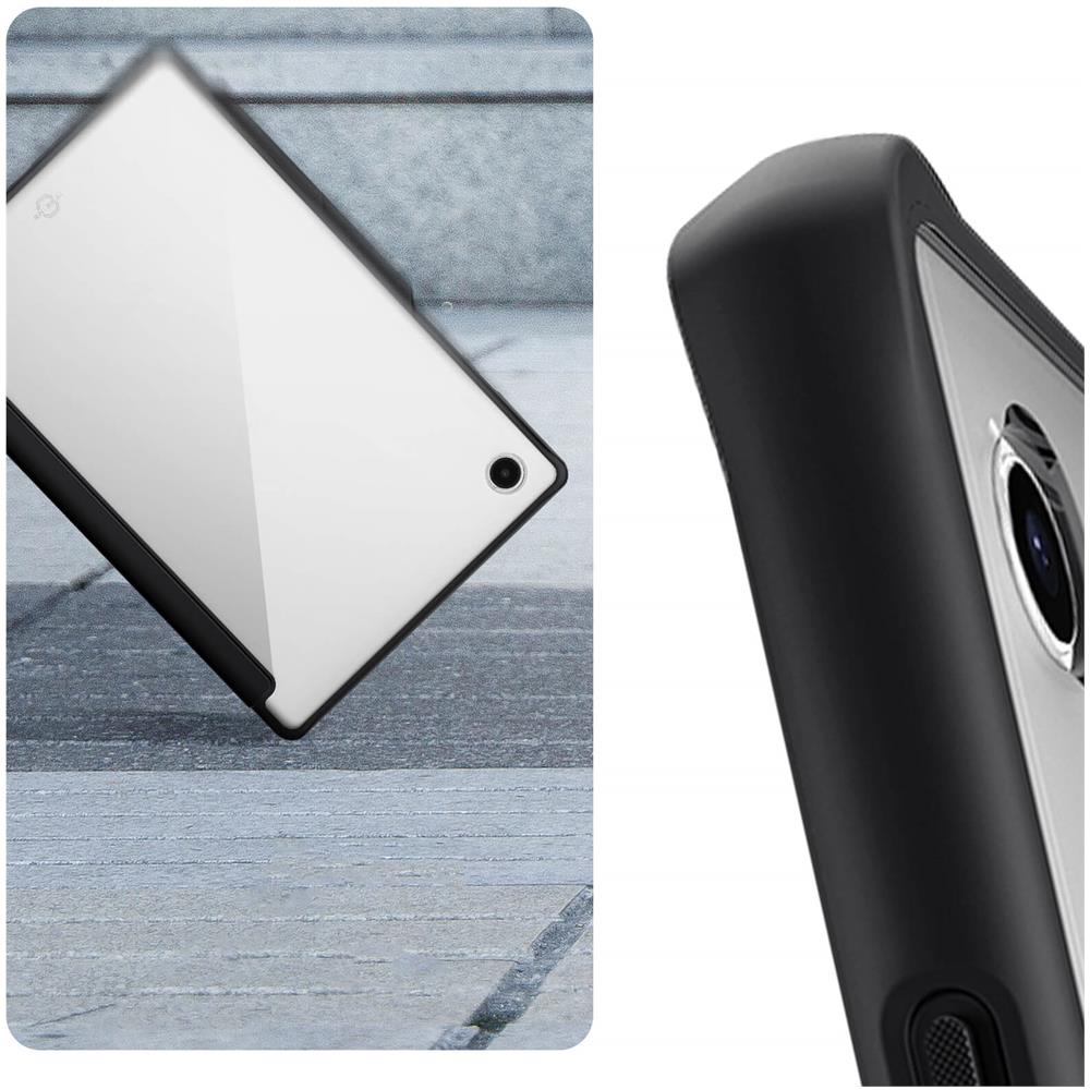 Custodia Ibrida Samsung Tab A8 10,5 Anti-caduta Trasparente / Nera - Foto 2
