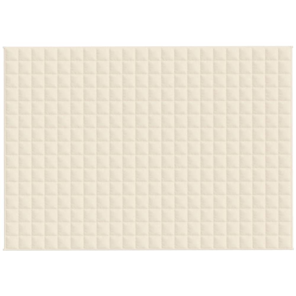 Coperta Ponderata Crema Chiaro 155x220 cm 7 kg Tessuto - Foto 2