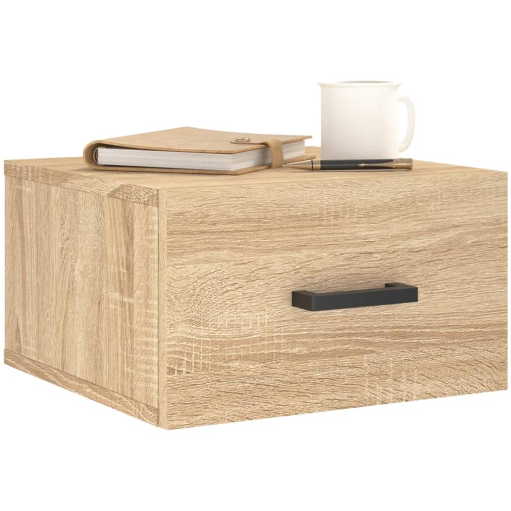 Comodini A Muro 2 Pz Rovere Sonoma 35x35x20 Cm - Foto 3