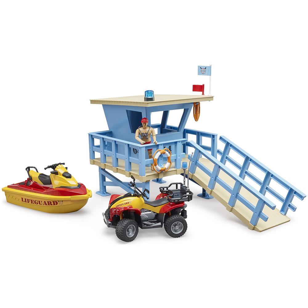 Bworld Life Guard Station With Quad And Personal Water Craft (62780) - Foto 2
