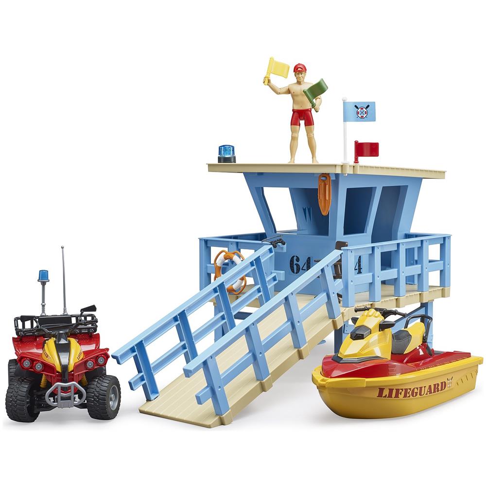 Bworld Life Guard Station With Quad And Personal Water Craft (62780) - Foto 1