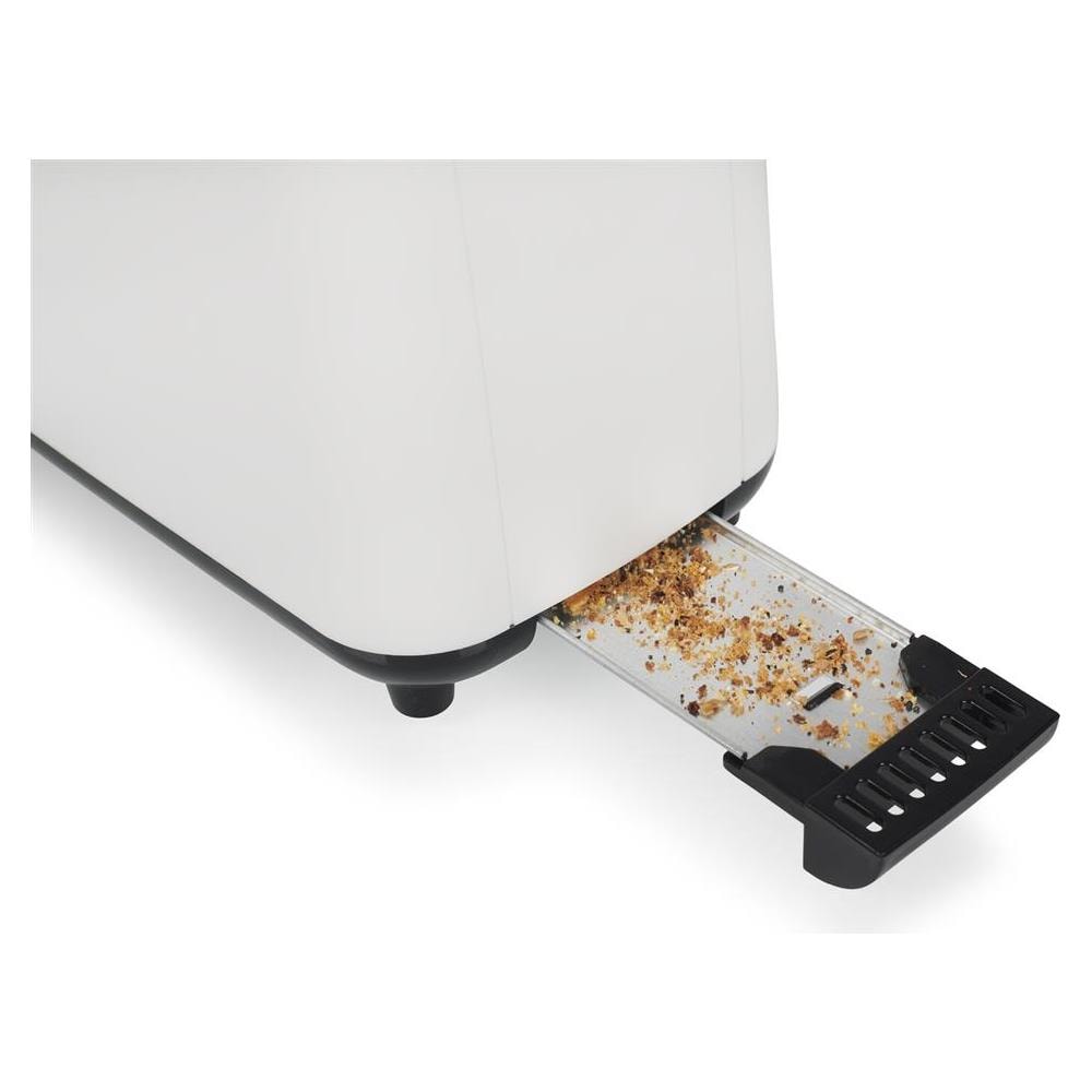 Tostapane BR-1056 7 Impostazioni di Doratura Regolabili 2 Scomparti per 2 Fette di Pane 900 W Colore Bianco - Foto 3