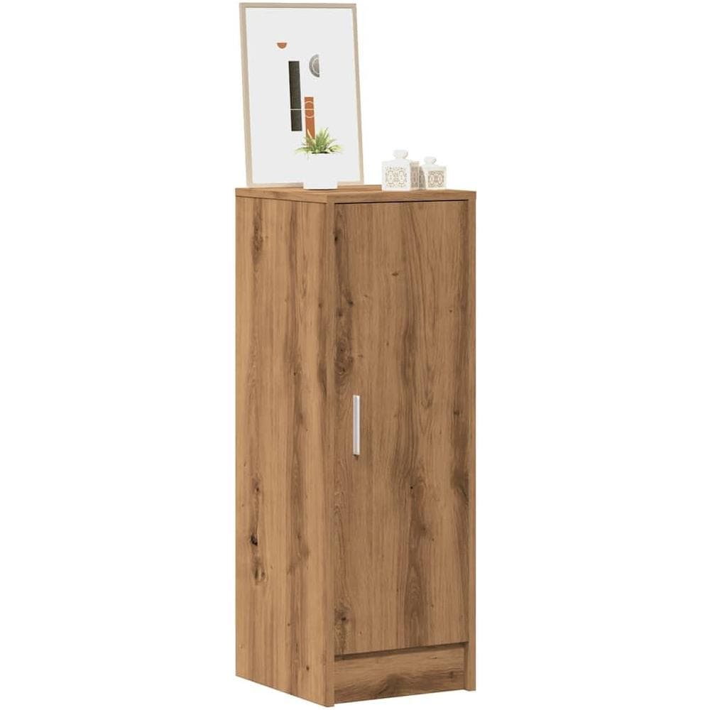 Scarpiera Rovere Artigianale 32x35x92 cm in Legno Multistrato - Foto 2