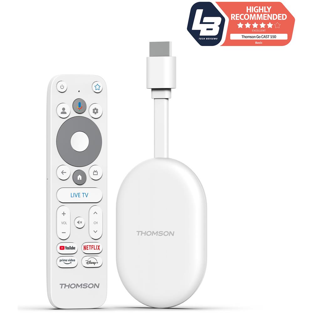 Go Cast 150 HDMI 4K Ultra HD Google TV Bianco - Foto 2