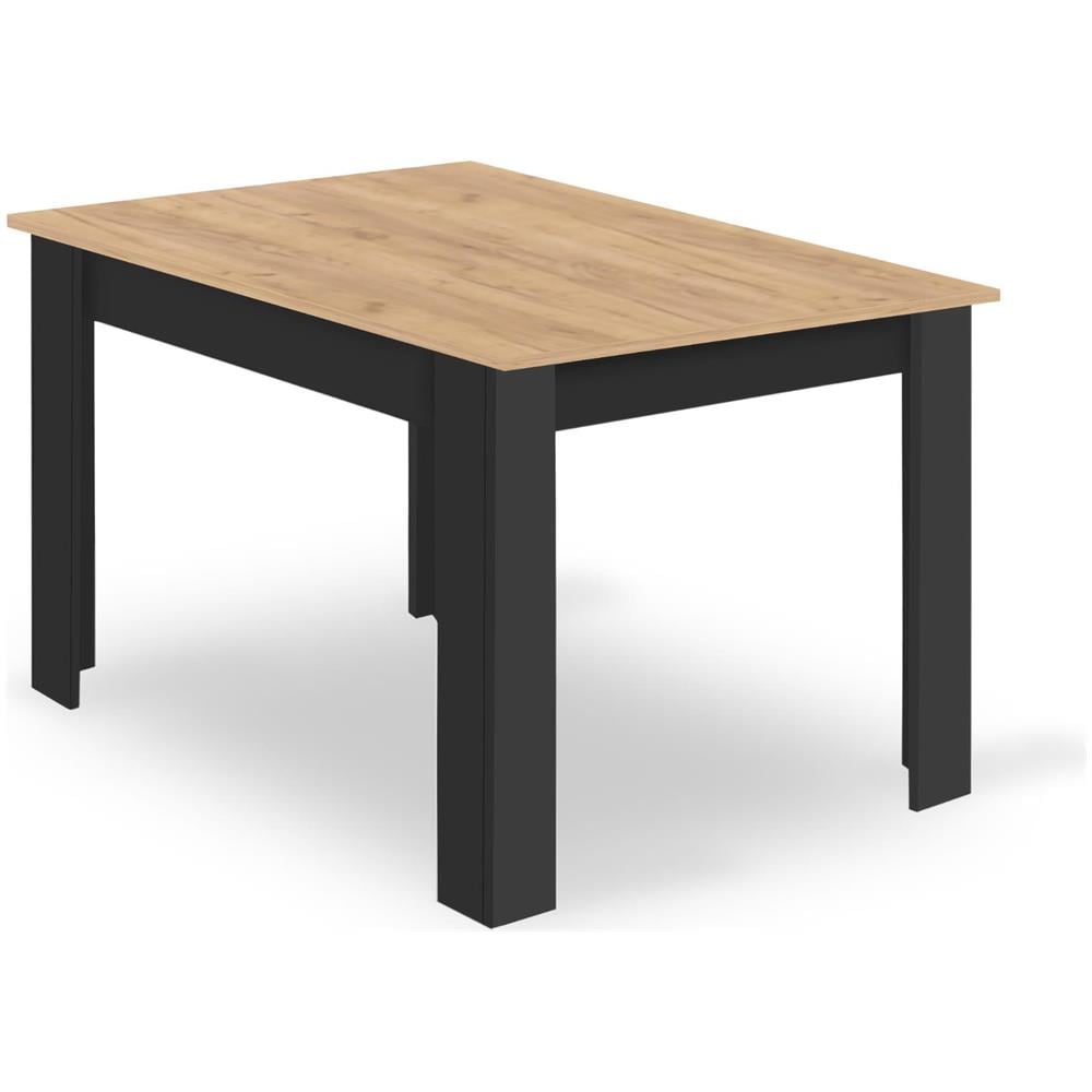 Tavolo artigianale NP 120X80 Design moderno Gambe nere - Foto 3