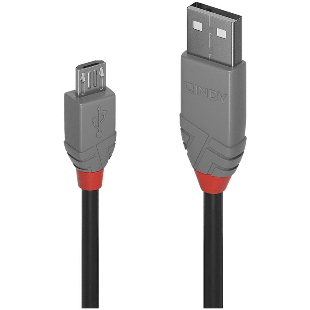 36735 Cavo Usb Usb 2.0 5 M Usb A Micro-usb B Nero, Grigio - Foto 1