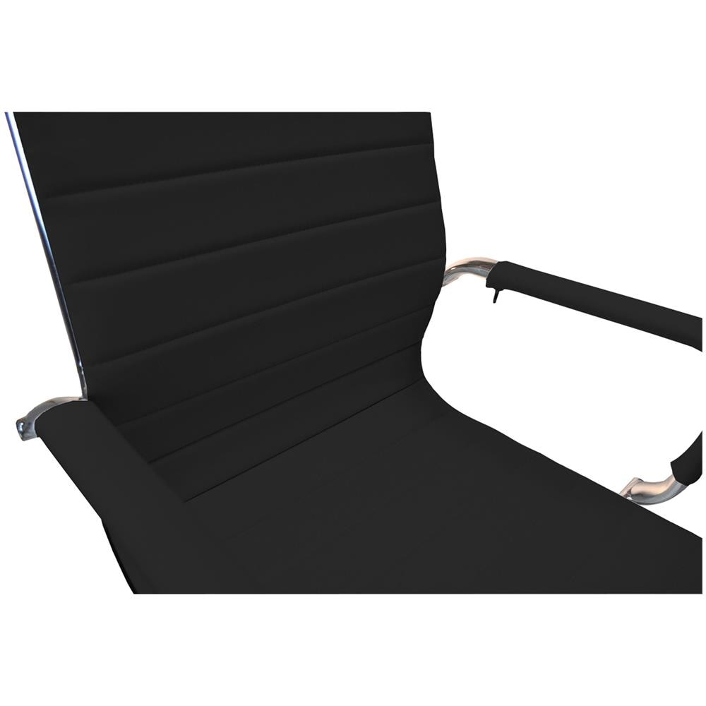 Sedia da Ufficio Torino in Ecopelle Nero - Foto 2