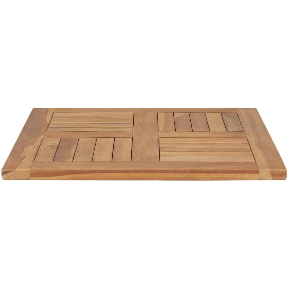 Piano del Tavolo in Legno Massello di Teak 60x60x2,5 cm - Foto 3