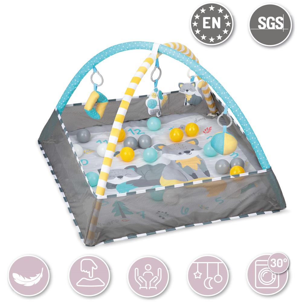 Playpen Educativo Tappetino Giocattoli Palle Momi Lammis - Foto 2