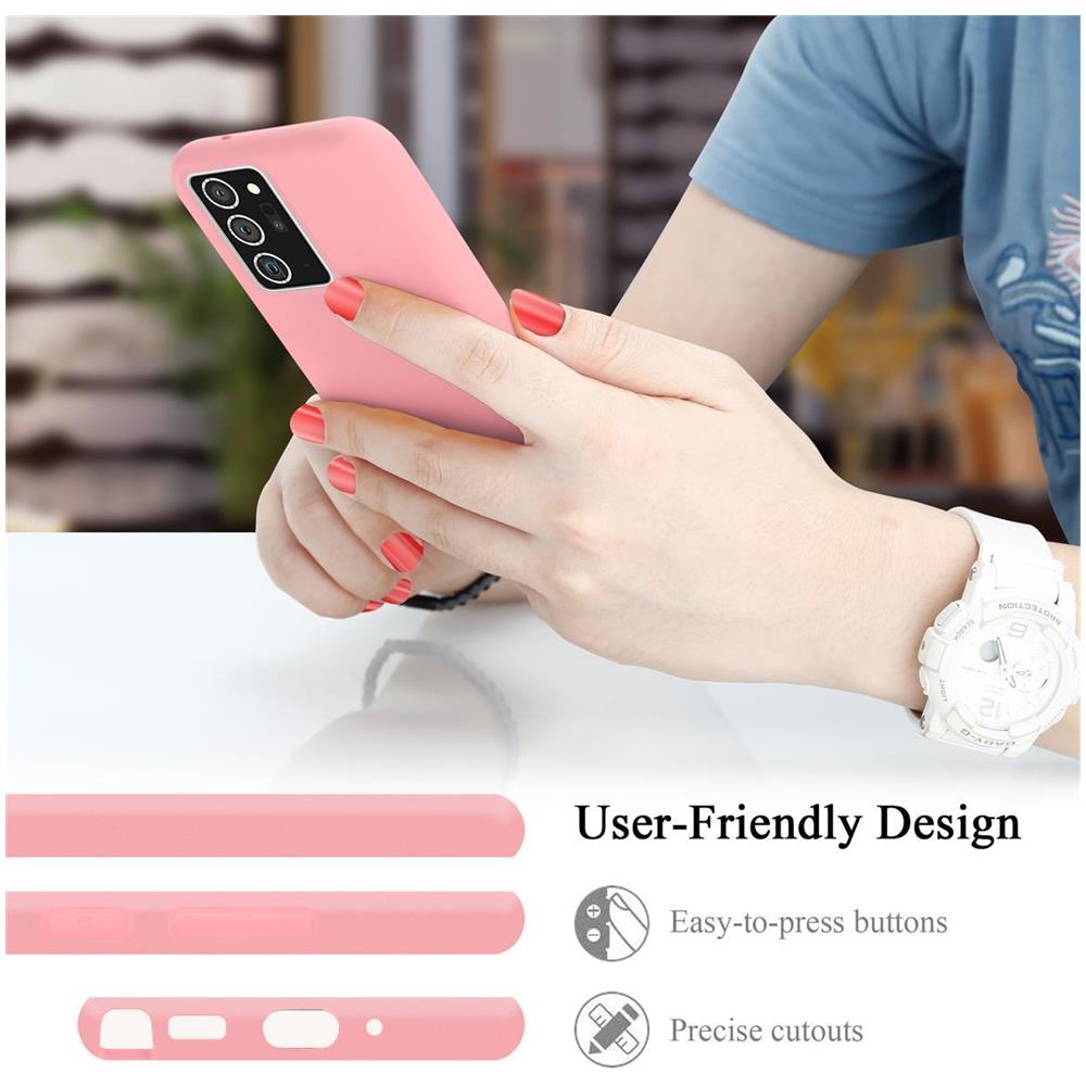 Custodia Compatibile Con Samsung Galaxy Note 20 Plus In Liquid Rosa - Coperchio Protettivo In Silicone Tpu Flessibile - Foto 7