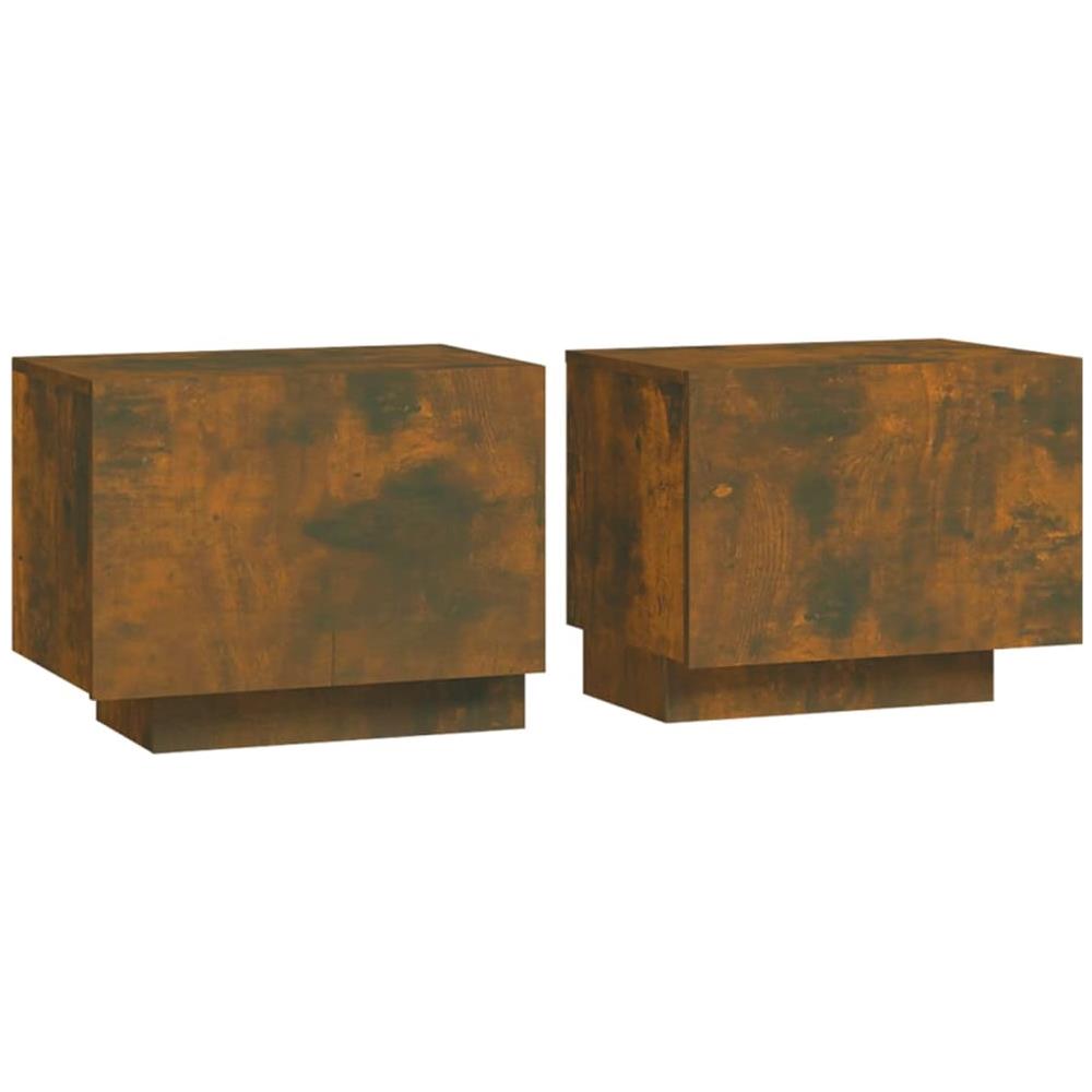 Comodino Rovere Fumo 100x35x40 Cm Legno Multistrato - Foto 2