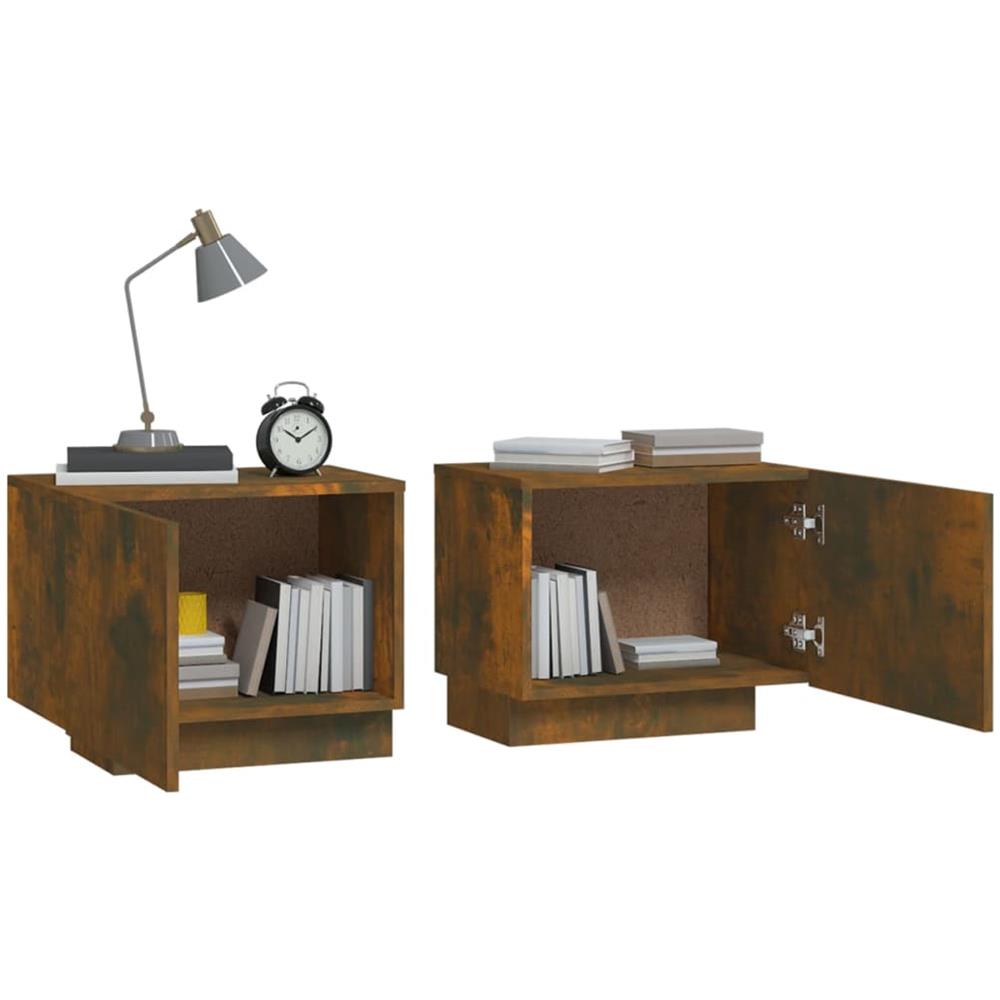 Comodino Rovere Fumo 100x35x40 Cm Legno Multistrato - Foto 3