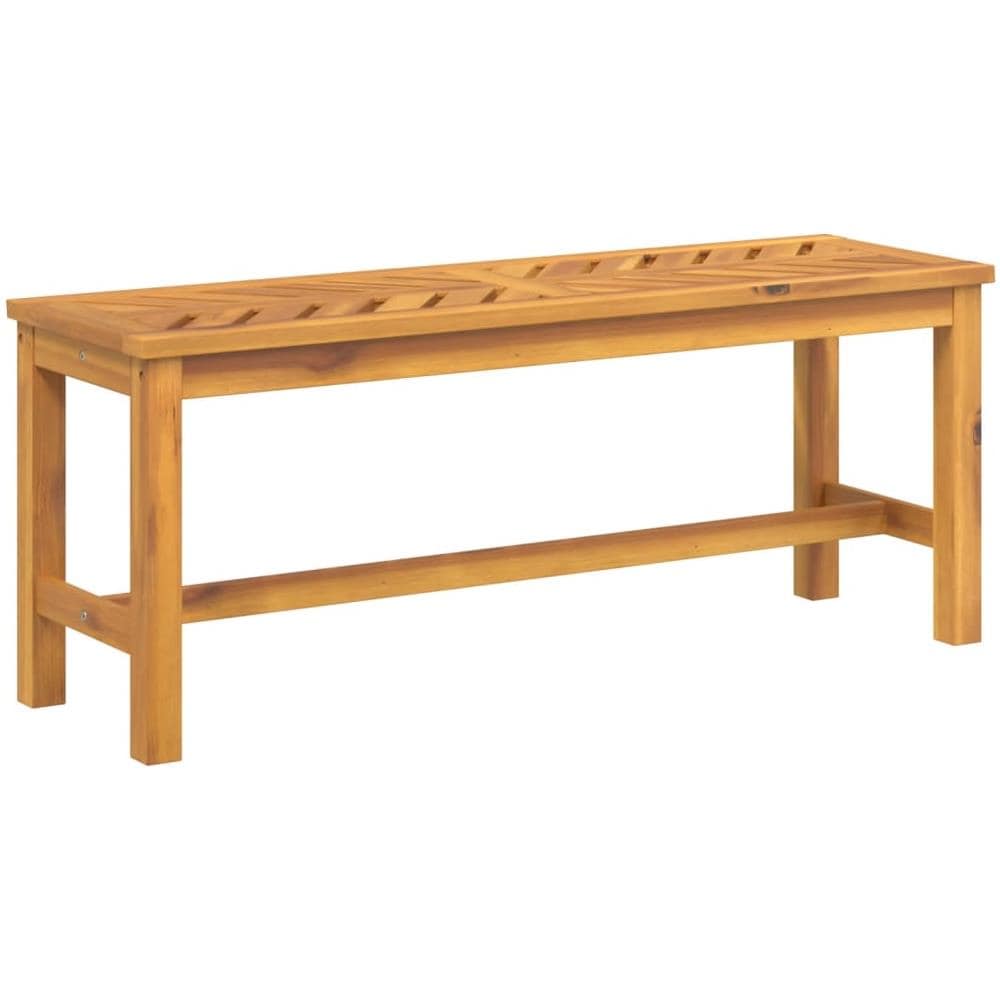 Panca da Giardino 110 cm in Legno Massello di Acacia - Foto 2