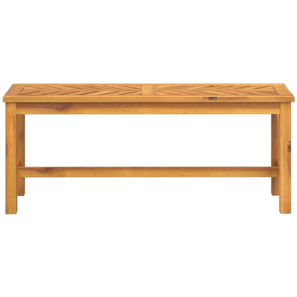 Panca da Giardino 110 cm in Legno Massello di Acacia - Foto 3