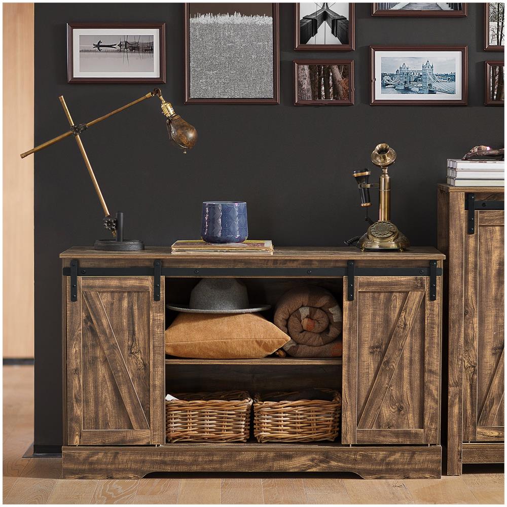 Credenza Con Ante Scorrevoli, Mobile Da Ingresso, Scarpiera, Armadietto Multifunzionale Fsb60-n - Foto 7