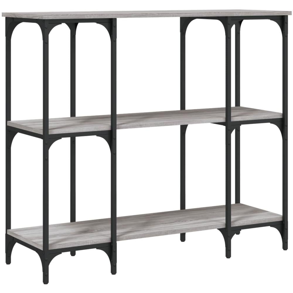 Tavolino Consolle Grigio Sonoma 102x35x90 Cm Legno Multistrato - Foto 2