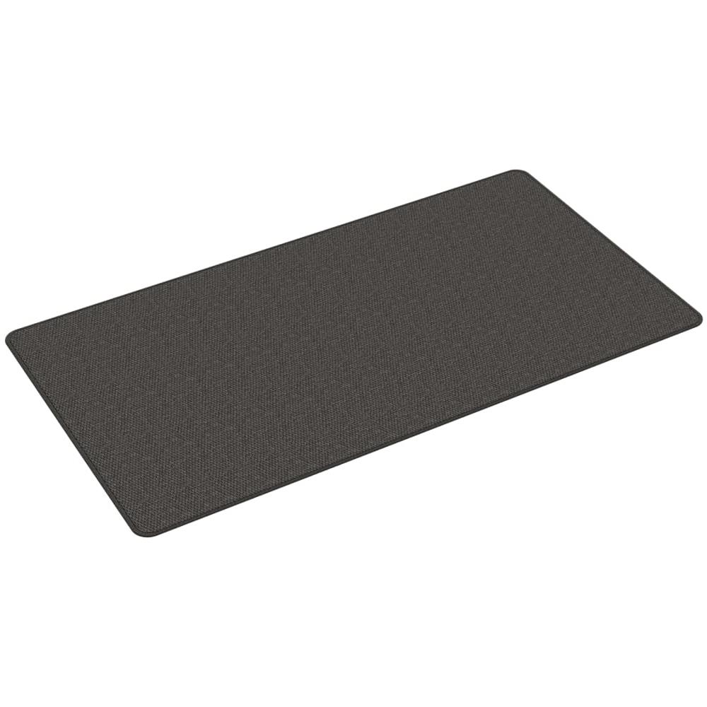 Tappeto Corsia Aspetto Sisal Antracite 80x150 Cm - Foto 2