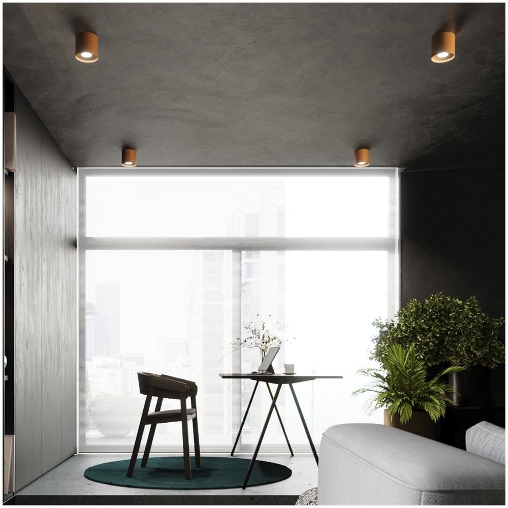 Lampada Da Soffitto Mika Oro Sl. 1283 - Minimalista Lampade Da Soffitto D'oro 11x12x12 Cm - Foto 1